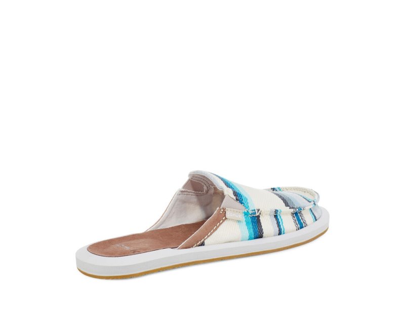 Sanuk You Got My Back Blanket Sustainable Slip On Women's Sidewalk Surfers Blue | Canada 172VRW